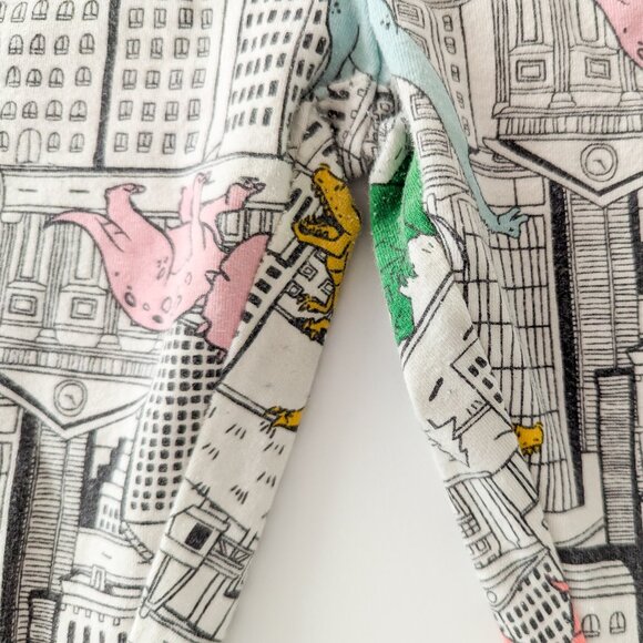 Girls' Dinosaur Print Leggings - Cat & Jack Cream M GUC - Picture 5 of 6